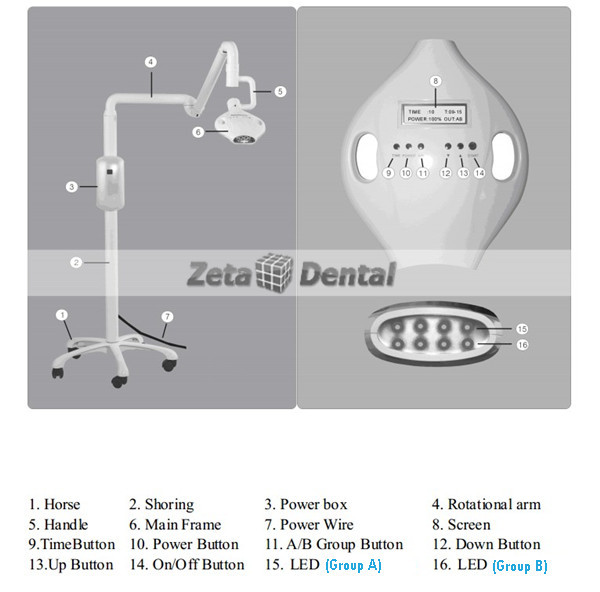 Teeth Whitening KY-M208A LED Bleaching System